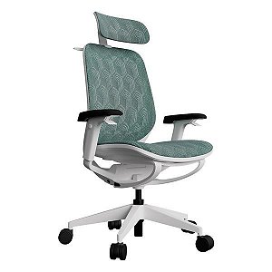 Cadeira de escritório Elements Joplin verde/branca