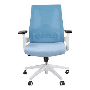 Cadeira de escritório Elements Helene azul/branca
