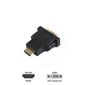 Adaptador HDMI-M x DVI-F Plus Cable ADP-HDMIDVI10BK