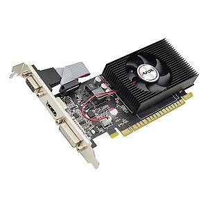 Placa de vídeo PCI-E AFOX nVIDIA GeForce GT 730 4 Gb DDR3 128 Bits Low Profile (AF730-4096D3L6)