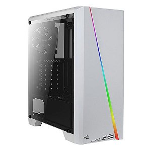 Gabinete gamer Aerocool Cylon RGB White (67630)