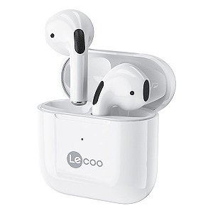 Headset Bluetooth 5.1 TWS Lecoo EW310 branco