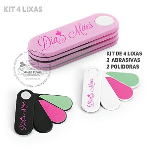 Kit 4 Lixas Personalizada