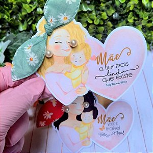 Card com Brinco e Xuxinha Dia das Mães Personalizado