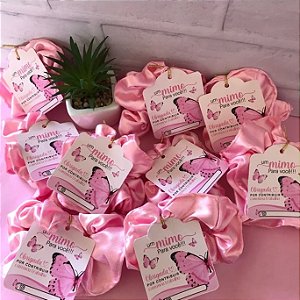 Card com xuxinha de cetim Personalizado