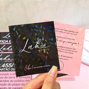 Card holográfico Personalizado (somente card)