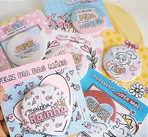 Espelho de Bolsa Botton com card Personalizado