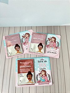 Card com sachê Máscara Facial Dia das Mães