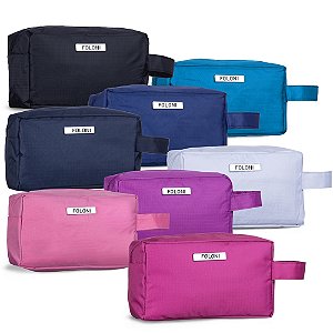 Necessaire PVC Impermeável com Plaquinha Personalizada