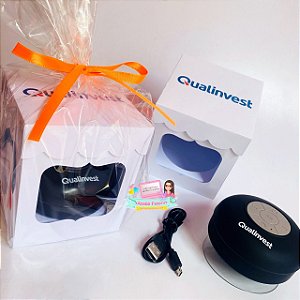 Caixinha de Som Bluetooh estampada com Caixa Personalizada