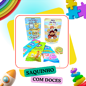 Saquinho metalizado para doces