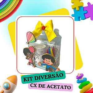 Kit diversão na caixa de acetato