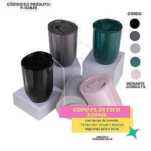 Copo Plástico 350ml Personalizado
