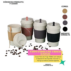 Copo Fibra de Trigo 450ml Personalizado