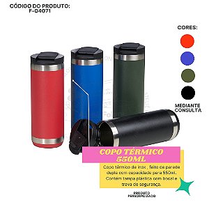 Copo Térmico 550ml Personalizado