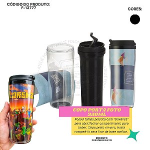 Copo Porta Foto 350ml Personalizado