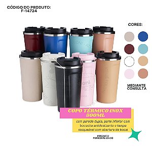 Copo Térmico Inox 500ml Personalizado