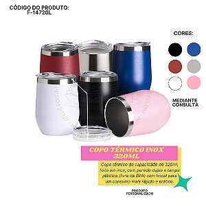 Copo Térmico Inox 320ml  Personalizado
