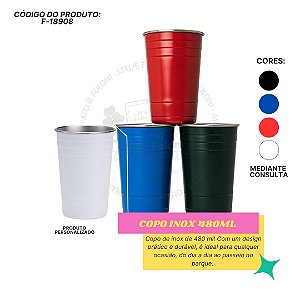 Copo Inox 480ml Personalizado