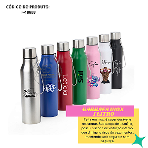 Garrafa Inox 1 Litro Personalizado
