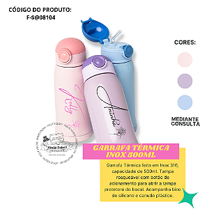 Garrafa Térmica Inox 500ml Personalizado