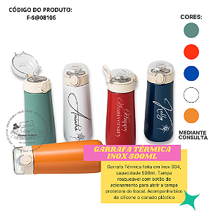 Garrafa Térmica Inox 500ml Personalizada