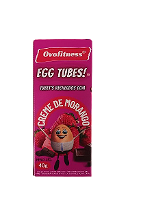 Egg Tubes Wifer - Tubinhos de Morango