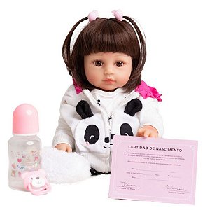 Roupa Para Boneca Bebe Reborn Laura Baby Panda - TRENDS Brinquedos