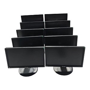 Lote 10 Monitores Itautec 19 pol W1946p C/ Cabos