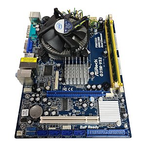 Kit Placa Mãe Asrock G31m-vs2 E8400 2Gb Ddr2