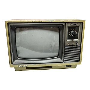 Tv National Pana Color Antiga Coleção Ligando Com Defeito