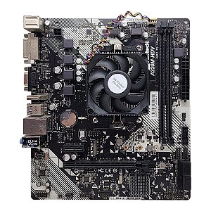Placa Mãe AsRock A320m-hdv Rev 4 Am4 Ddr4 C/ Epelho