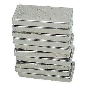 Kit 10 Imãs Neodímio Retangular 20x10x3mm N35