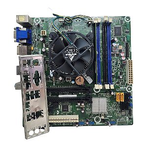 Kit Placa Mãe Positivo POS-PIQ67CG Core i3 2Ger 4Gb Ddr3  VGA/DP C/ Espelho