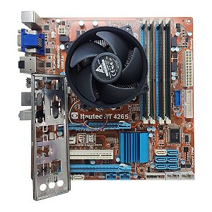 Kit Placa Mãe Itautec ST4265 Core i5 2Ger 8Gb Ddr3 VGA/HDMI/DP C/ Espelho