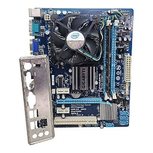 Kit Placa Mãe Gigabyte GA-G41MT-S2 Core 2Quad Q8400 2Gb Ddr3 VGA/Serial C/ Espelho