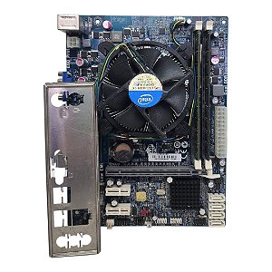 Kit Placa Mãe PCWare IPMH61R3 Core i3 2Ger 4Gb Ddr3 VGA C/ Espelho