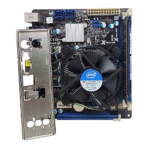 Kit Placa Mãe ASRock  H61M-VG3 Core i3 2Ger 4Gb Ddr3 VGA C/ Espelho
