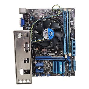 Kit Placa Mãe Asus P8H61-M LX3 R2.0 Core i5 2Ger 8Gb Ddr3 VGA C/ Espelho