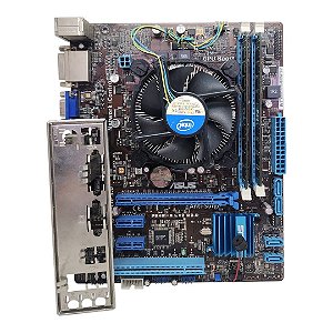Kit Placa Mãe Asus P8H61-M LX2 R2.0 Core i5 2Ger 8Gb Ddr3 VGA/DVI C/ Espelho