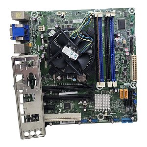 Kit Placa Mãe Positivo POS-PIQ77CL Core i3 2Ger 4Gb Ddr3 VGA/DP C/ Espelho