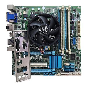 Kit Placa Mãe STi NE 013890 Core i5 2Ger 4Gb Ddr3 VGA/HDMI/DP C/ Espelho