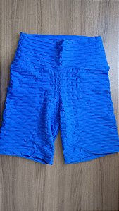SH42002 - Bermuda Avulso Poliamida Brocado Azul