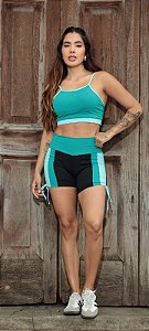 CJSH52002 - Conjunto de Shorts e Top Poliamida