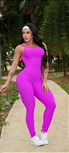 MQ5300- Macacão Brocado Fuscia