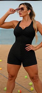 MQ53003 - Macaquinho Brocado Preto