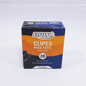 Clipes 2/0 galvanizados cx c/ 100 un - BRW