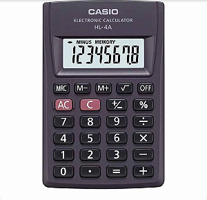 CALCULADORA BOLSO 8 DIGITOS HL-4A CASIO (pequena)