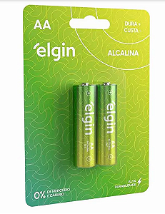 PILHA ALCALINA AA 1.5V BLISTER C/2 ELGIN