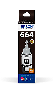 GARRAFA DE TINTA EPSON T664120 PRETO 70ML